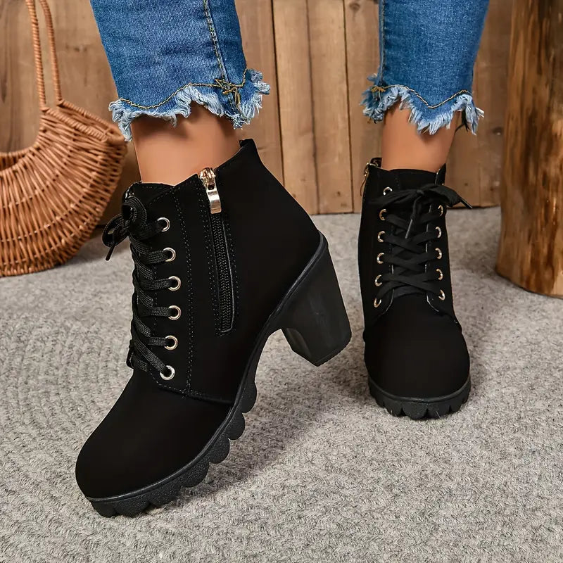 Liora Mid-Heel Ankle Boots