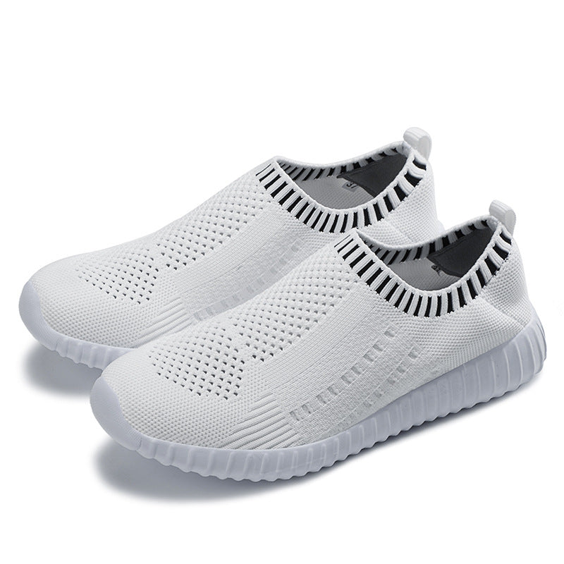 Breathable Knit Slip-On Sneakers