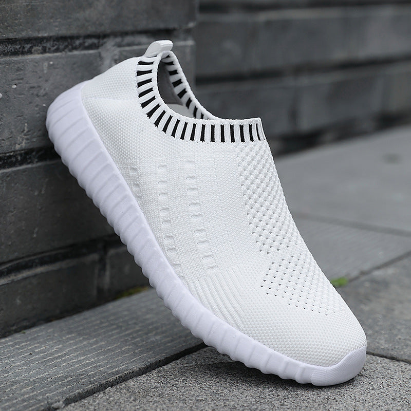Breathable Knit Slip-On Sneakers