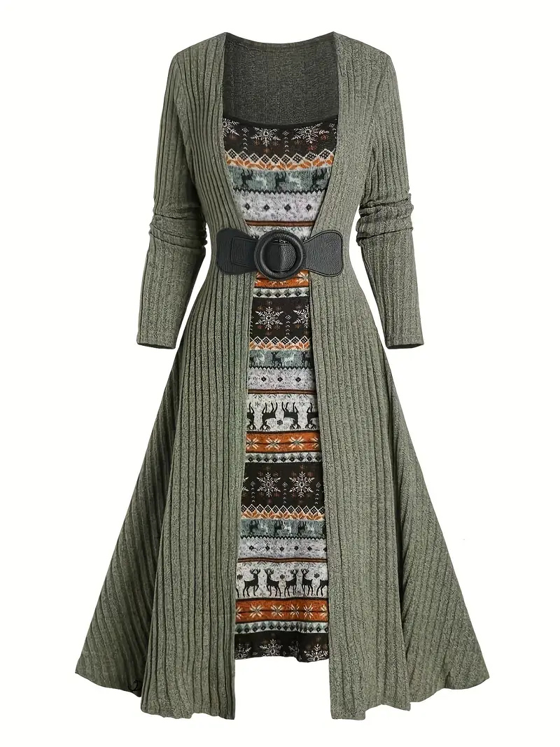 Liora Elegance Cardigan Dress