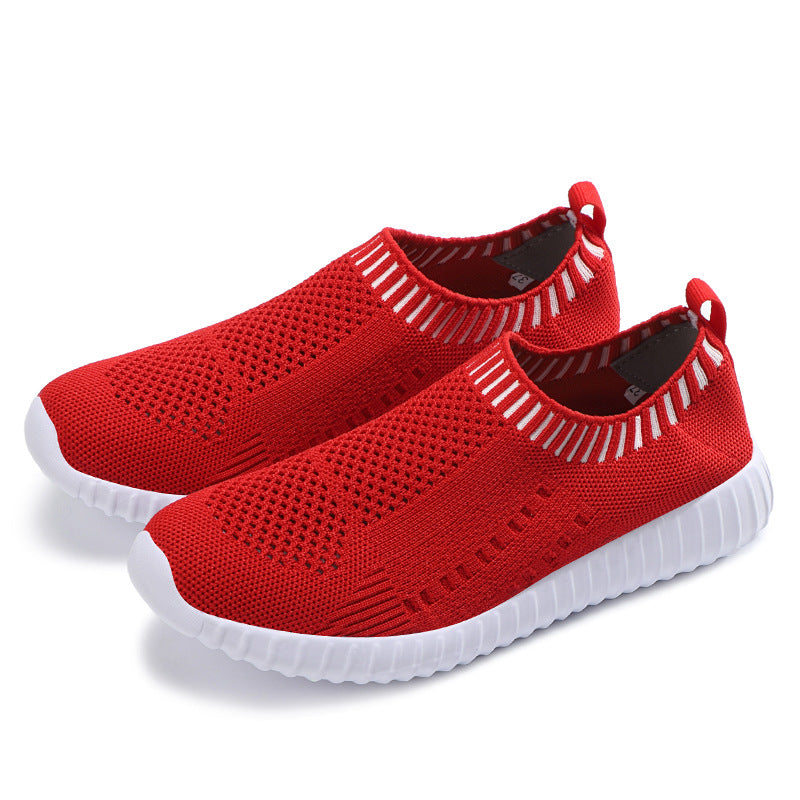 Breathable Knit Slip-On Sneakers