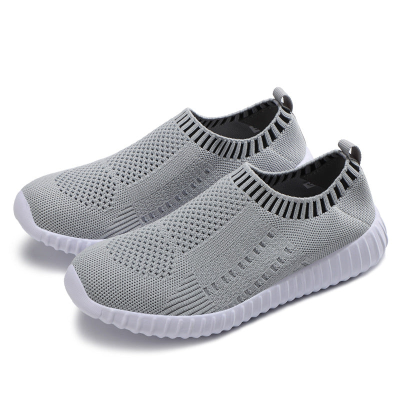 Breathable Knit Slip-On Sneakers