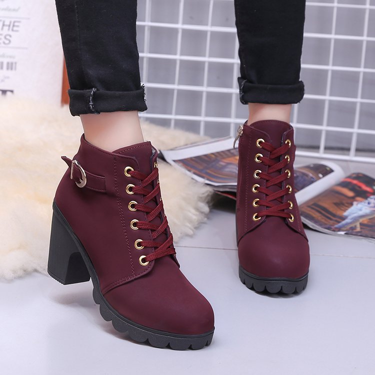 Liora Mid-Heel Ankle Boots