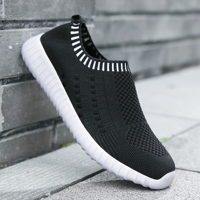 Breathable Knit Slip-On Sneakers
