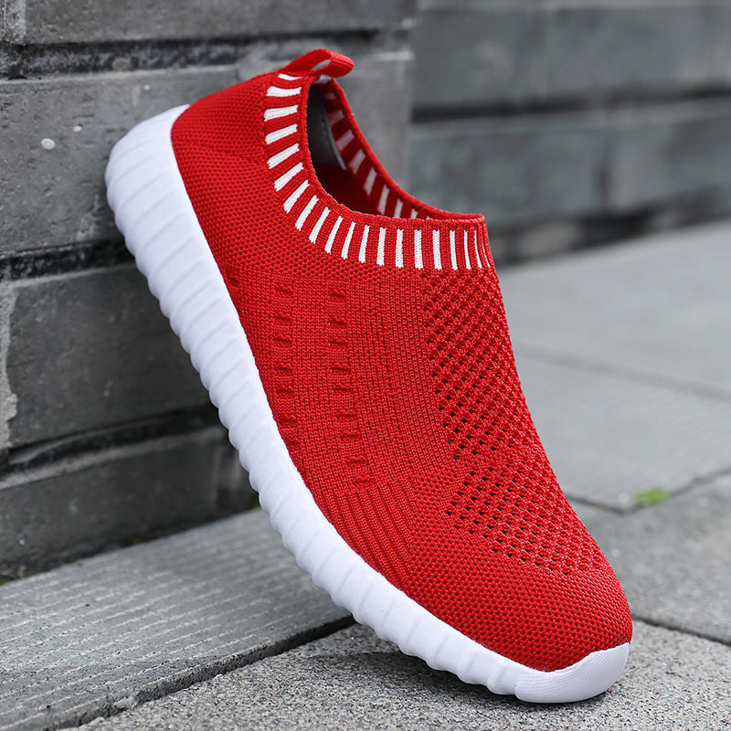Breathable Knit Slip-On Sneakers