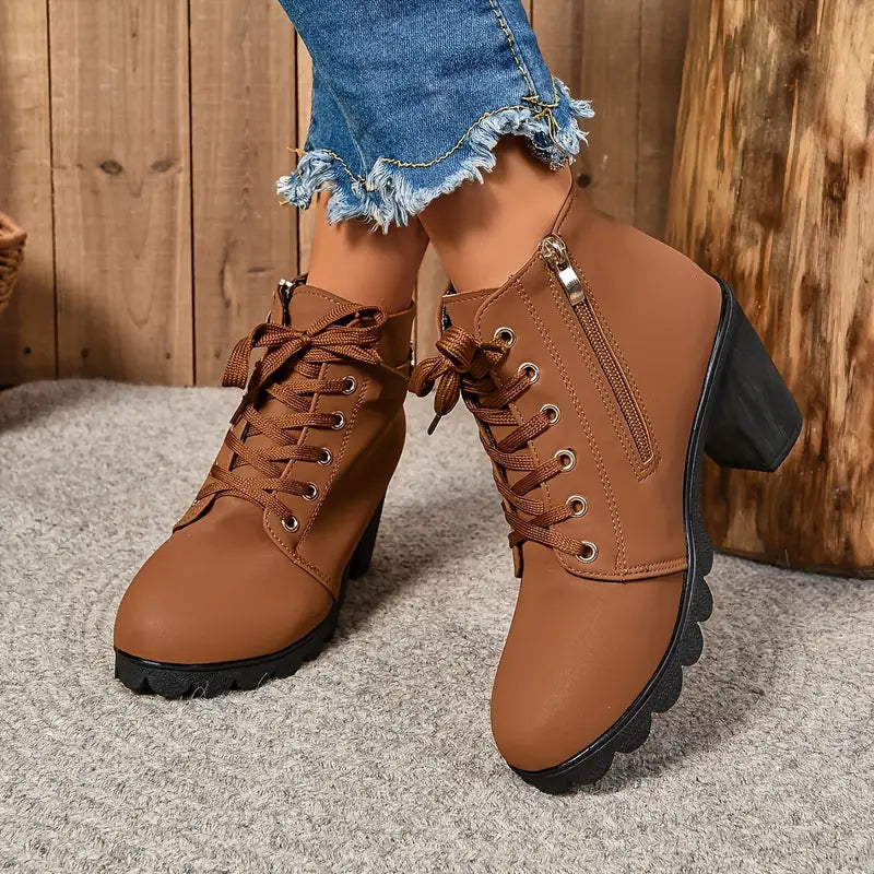 Liora Mid-Heel Ankle Boots