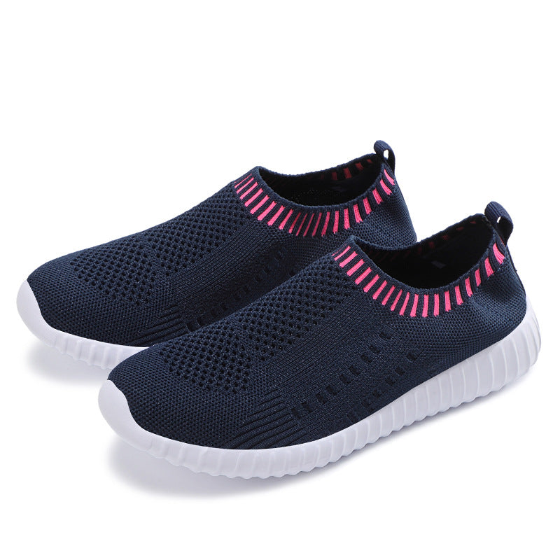 Breathable Knit Slip-On Sneakers