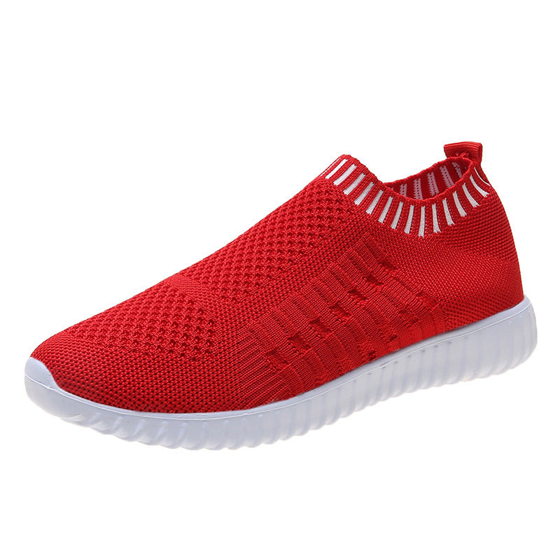Breathable Knit Slip-On Sneakers