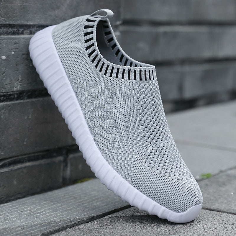 Breathable Knit Slip-On Sneakers