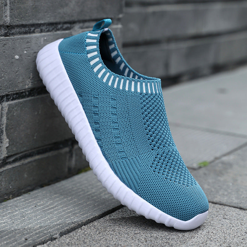 Breathable Knit Slip-On Sneakers