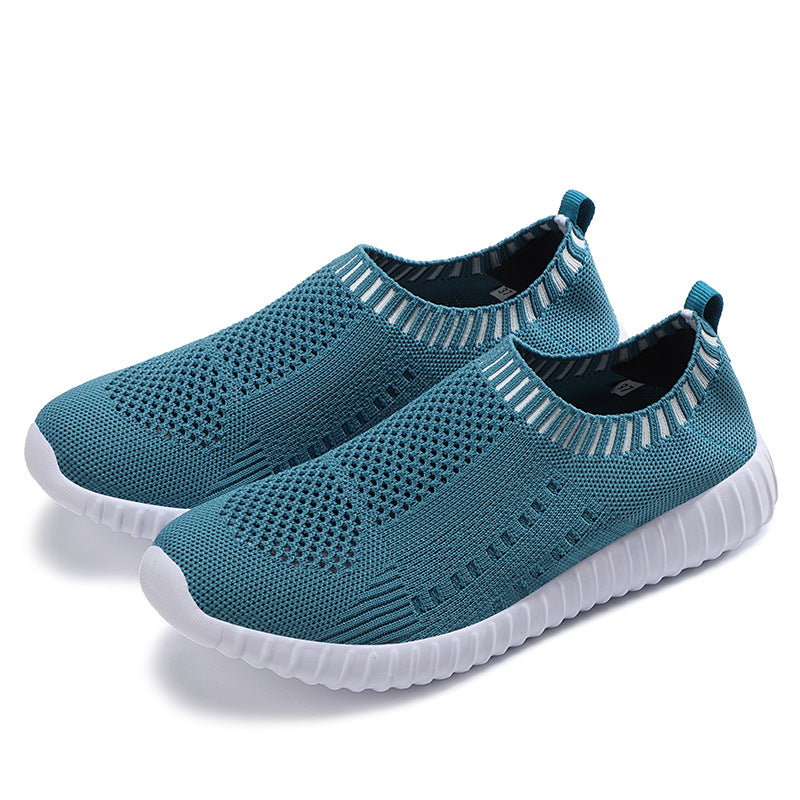 Breathable Knit Slip-On Sneakers