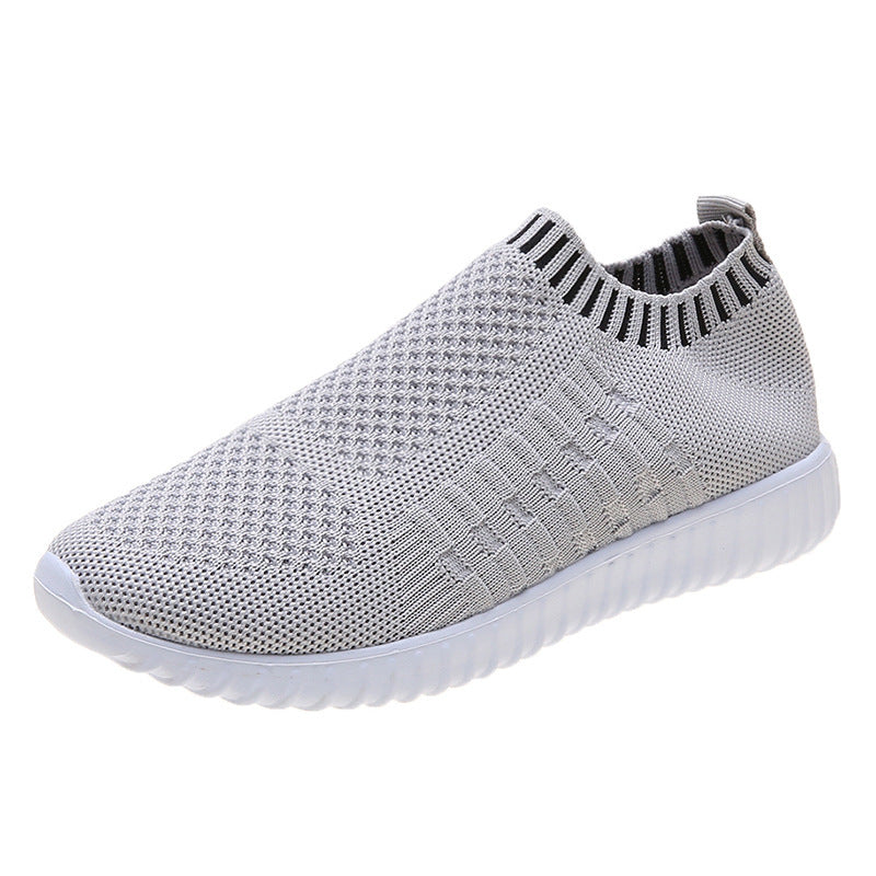 Breathable Knit Slip-On Sneakers