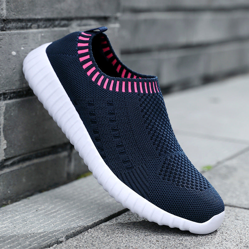 Breathable Knit Slip-On Sneakers