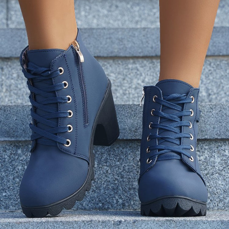 Liora Mid-Heel Ankle Boots