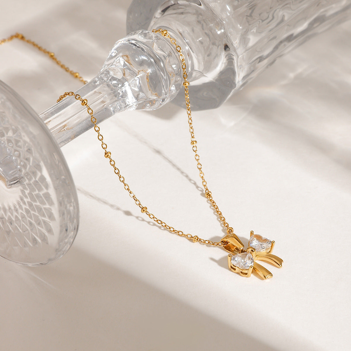 Bow Pendant Necklace