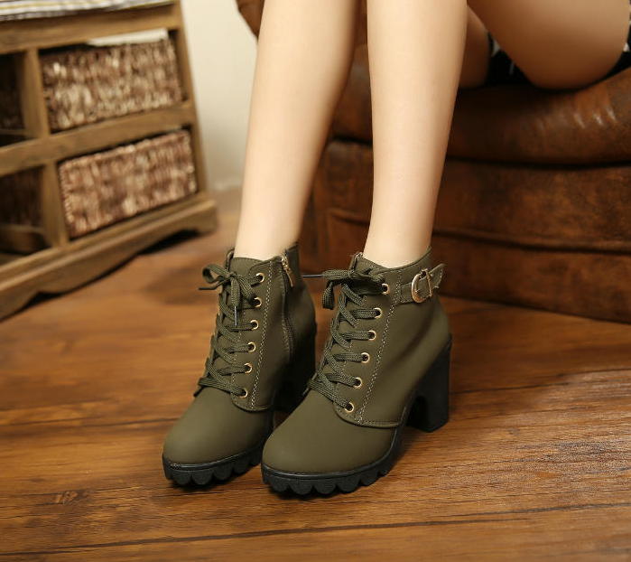 Liora Mid-Heel Ankle Boots