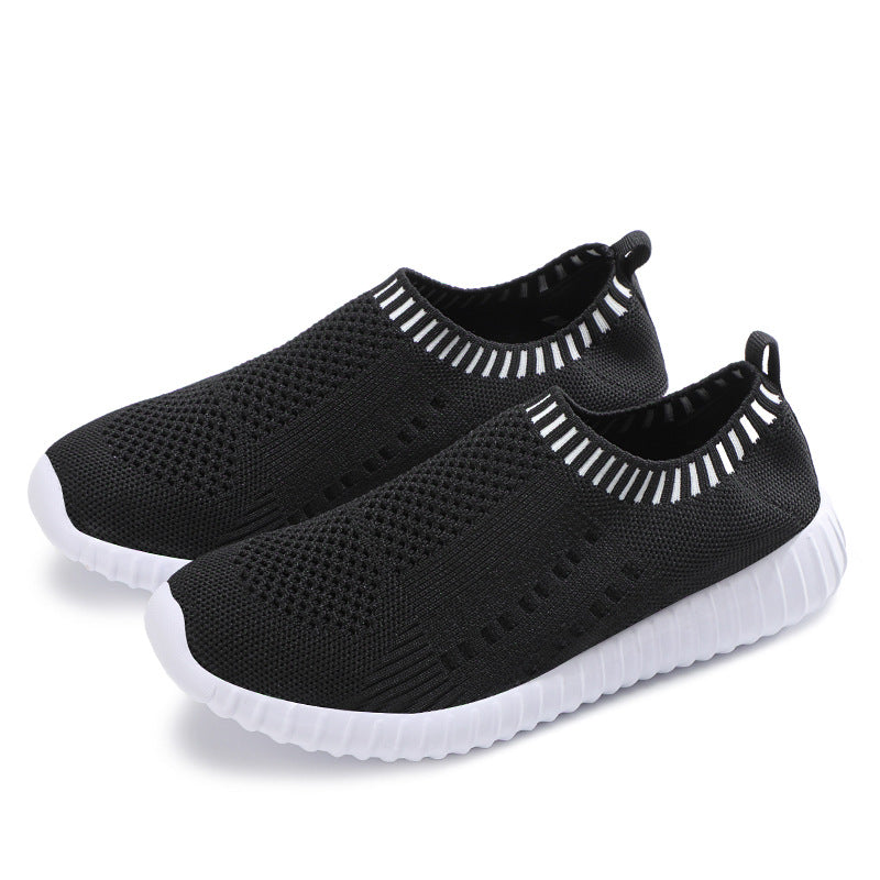 Breathable Knit Slip-On Sneakers