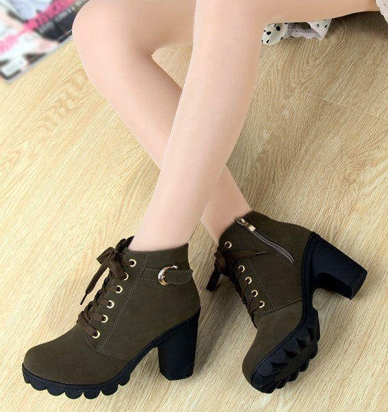 Liora Mid-Heel Ankle Boots
