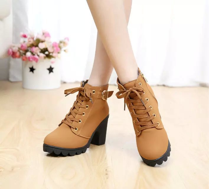 Liora Mid-Heel Ankle Boots