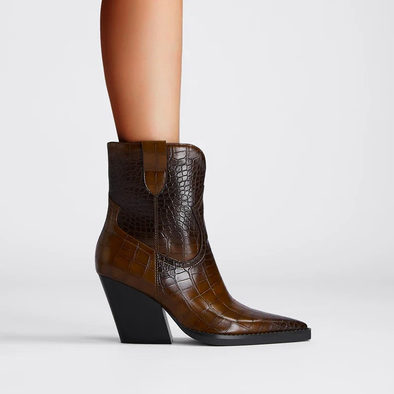 Westline Leather Ankle Boots