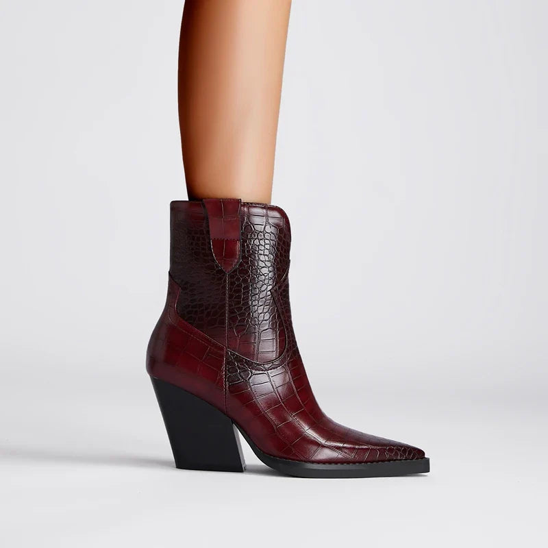 Westline Leather Ankle Boots
