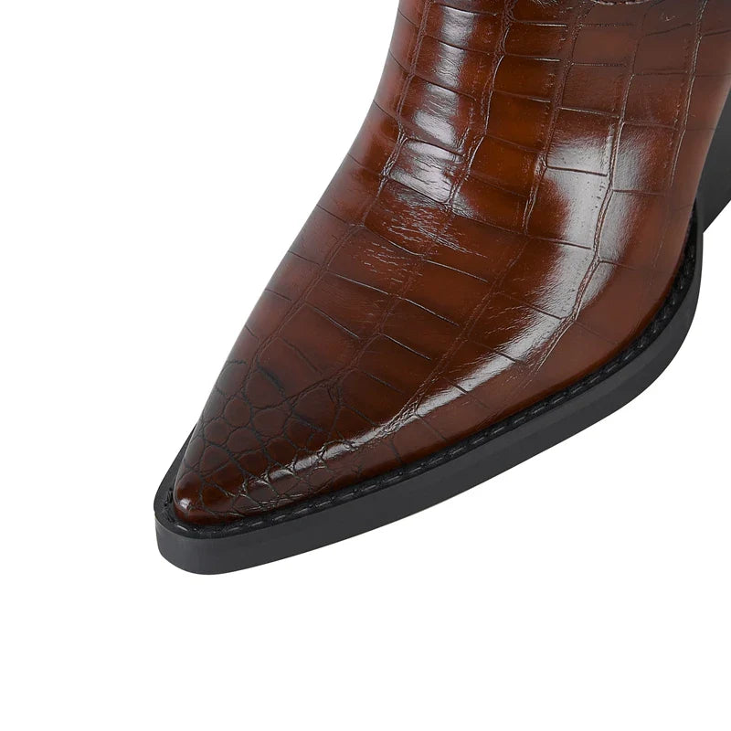 Westline Leather Ankle Boots