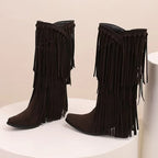 Savanna Fringe Tassel Boots