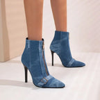Denim Buckle Bootie
