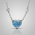 Blue Heart Necklace